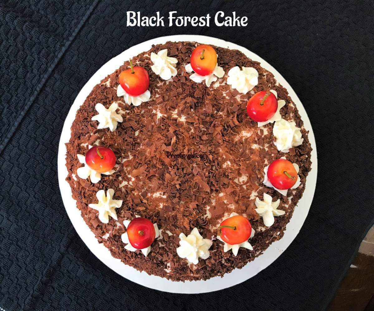 Eggless Black Forest Cake Recipe Easy Eggless Cake Prepbowls